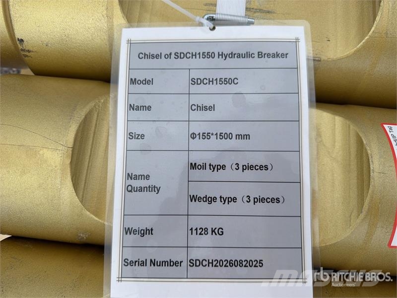  Quantity of (6)  SDCH SDCH1550C Lote de Cinceles p Otros componentes