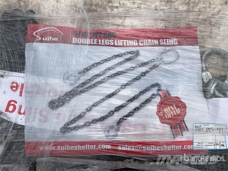 Quantity of (8) Suihe DLS Lote de Eslingas de Cad Crane parts and equipment