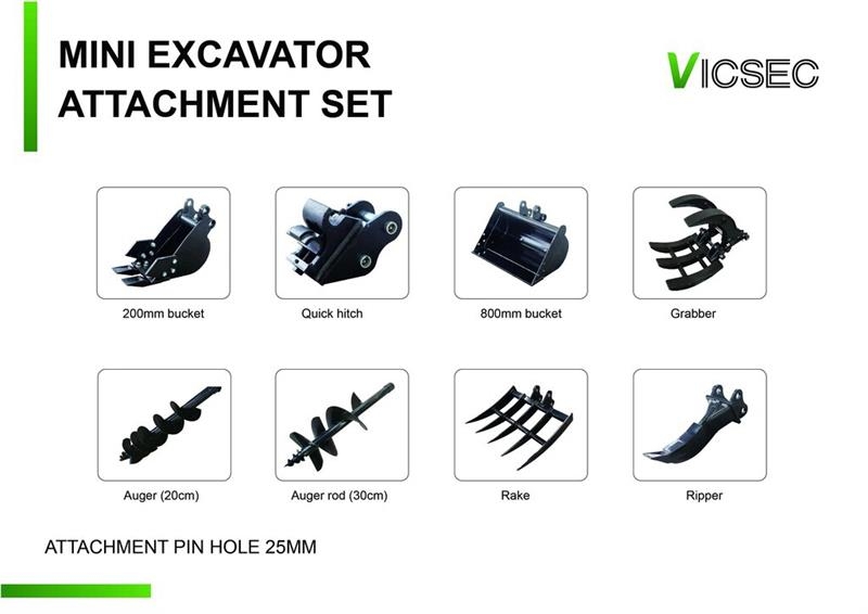 Quantity of (8) VICSEC VCA-8 Lote de Accesorios p مكونات أخرى