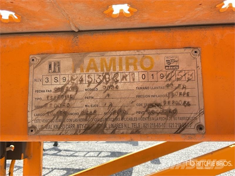 Ramiro 53 ft T/A Plataforma / Flatbed Trailer Platós / Ponyvás pótkocsik
