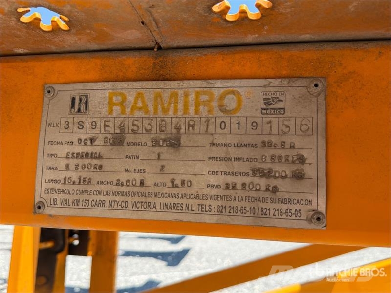  Ramiro 54 ft T/A Plataforma / Flatbed Trailer Platformas/izkraušana no sāniem