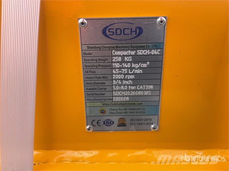SDCH -04C Compactador de Plato Vibratorio para Exc 진동롤러