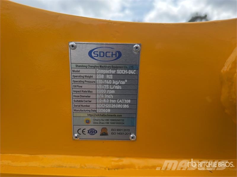 SDCH -04C Compactador de Plato Vibratorio para Exc 진동롤러