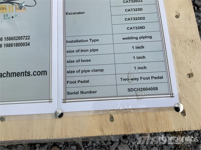  SDCH -08P Conexiones Auxiliares Hidraulicas para E مكونات أخرى
