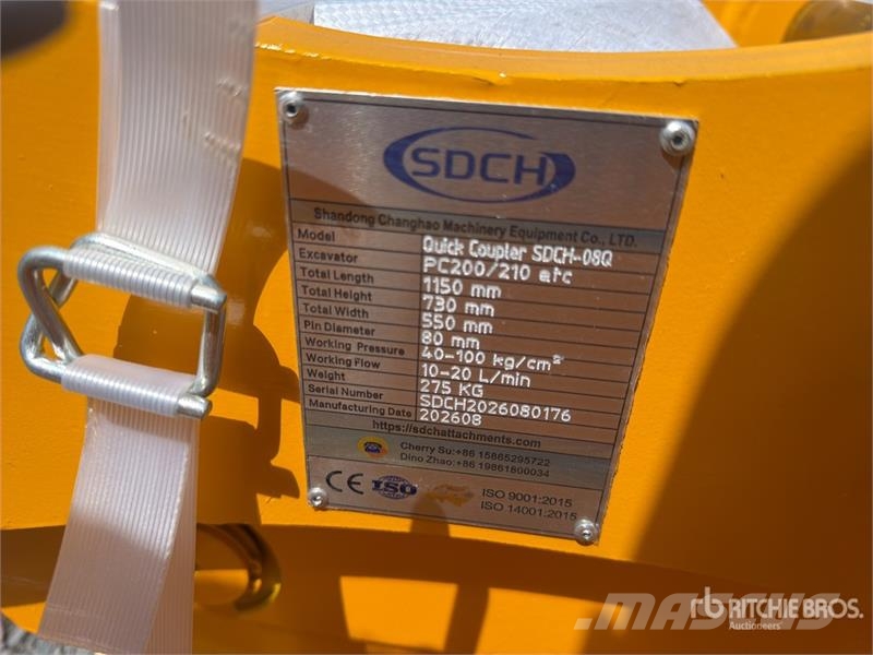  SDCH -08Q Acoplador Rapido Hidraulico (Sin Usar) / موصلات سريعة
