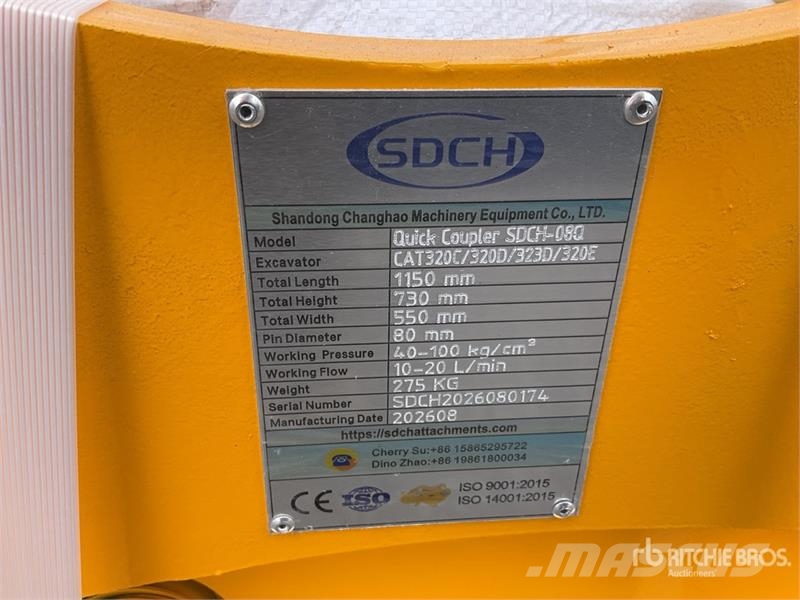 SDCH -08Q Acopladora Rapido Hidraulico (Sin Usar) Conectores rápidos