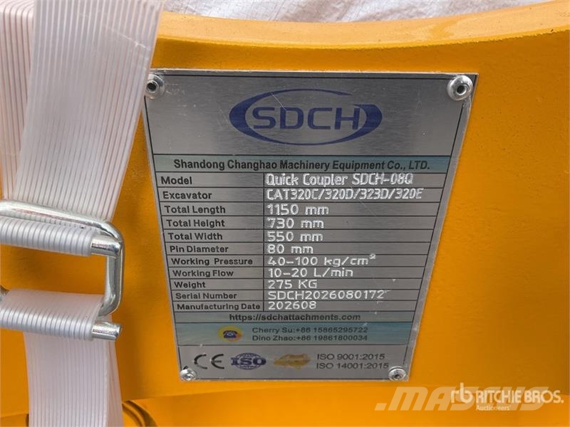 SDCH -08Q Quick Coupler Quick Coupler - Fits CAT ( Conectores rápidos
