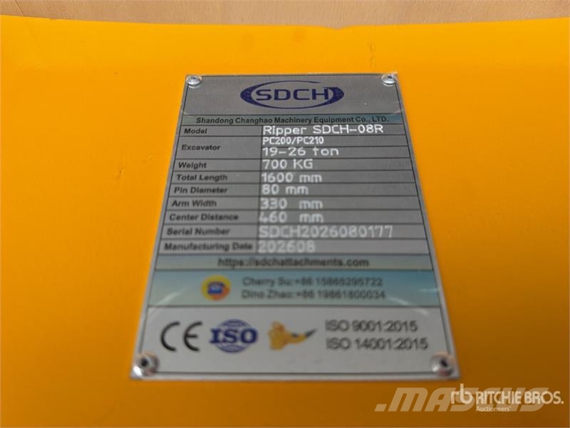 SDCH -08R Riper para Excavadora (Sin Usar) / Excav Escarificadoras
