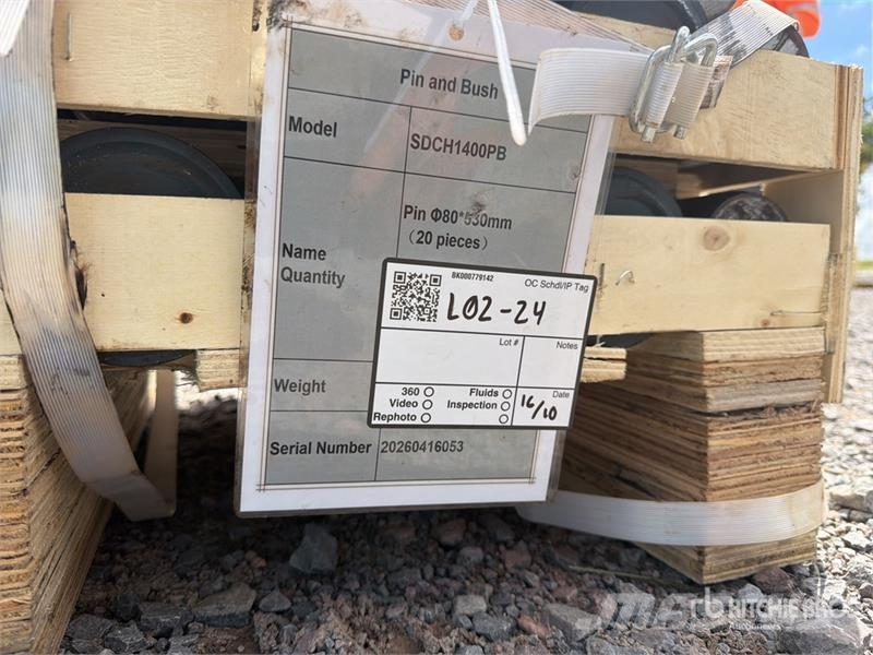 SDCH 1400PB Lote de Pernos y Bujes (Sin Usar) / Pi Kiti naudoti statybos komponentai