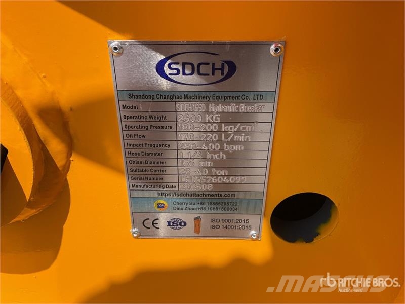 SDCH 1550 Martillo Hidraulico (Sin Usar) / Hydraul Hammers / Breakers