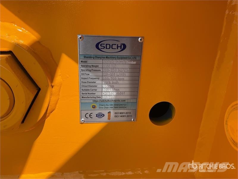 SDCH 1650 Martillo Hidraulico (Sin Usar) / Hydraul Hammers / Breakers