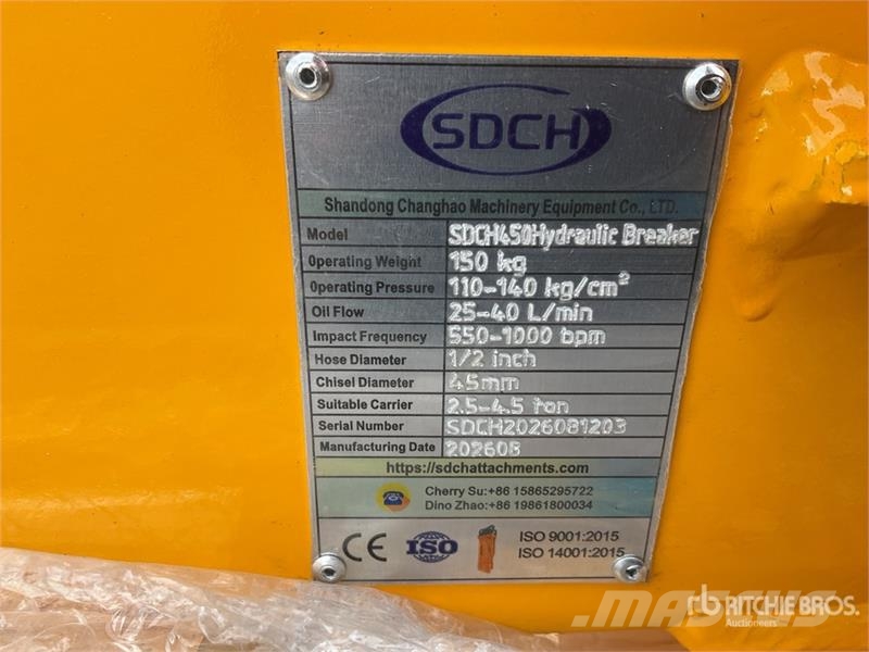 SDCH 450 Martillo Hidraulico (Sin Usar) / Hydrauli Hidrauliniai kūjai / Trupintuvai