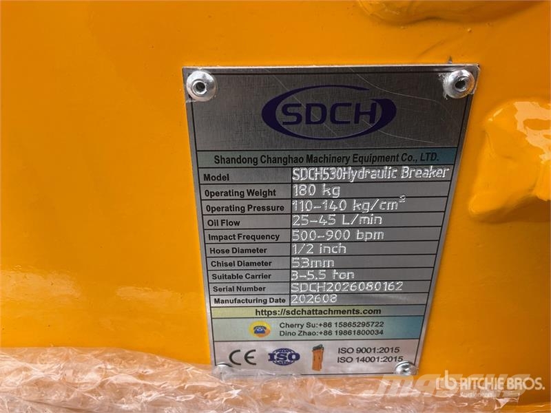 SDCH 530 Martillo Hidraulico (Sin Usar) / Hydrauli مطارق / كسارات