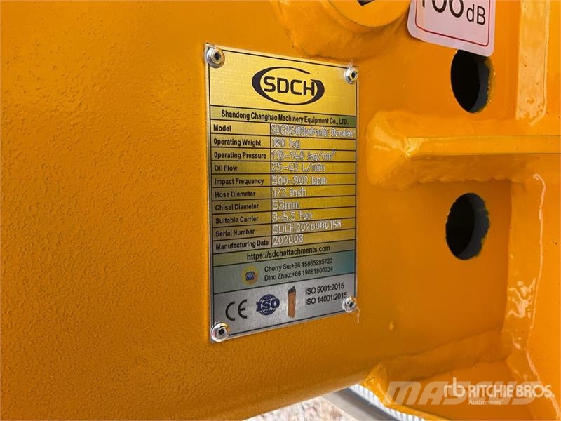 SDCH 530 Martillo Hidraulico para Minicargador (Si Hammers / Breakers