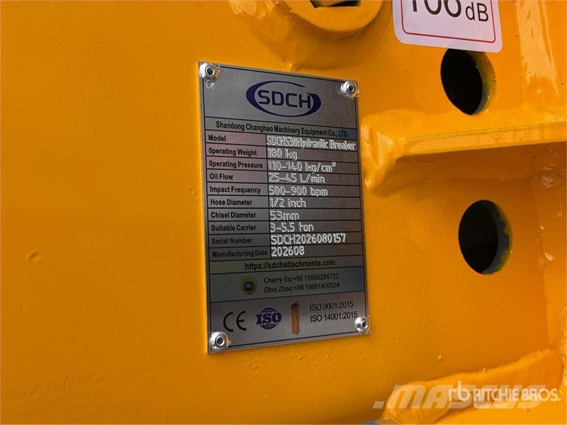 SDCH 530 Martillo Hidraulico para Minicargador (Si Hammers / Breakers