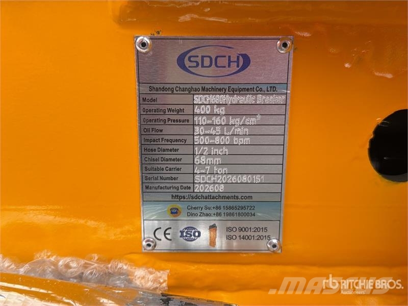 SDCH 680 Martillo Hidraulico (Sin Usar) / Hydrauli Hammers / Breakers