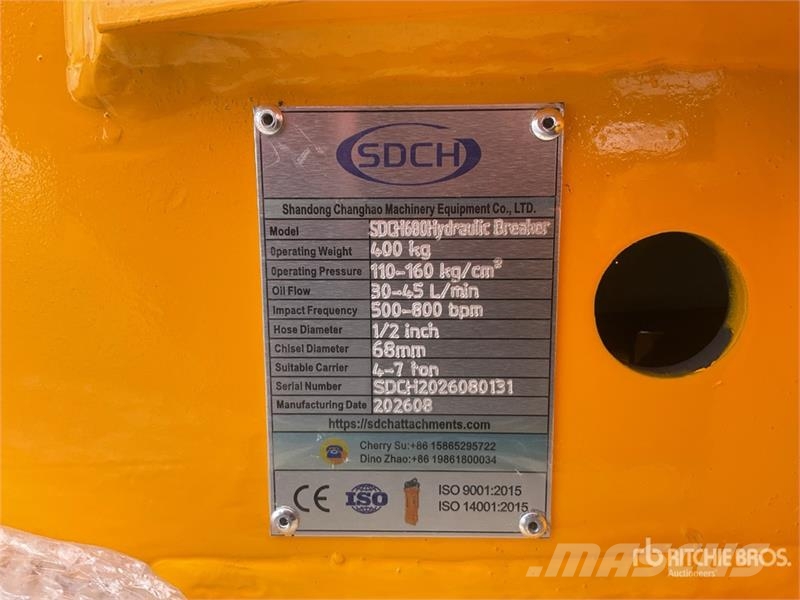  SDCH 680 Martillo Hidraulico (Sin Usar) / Hydrauli مطارق / كسارات
