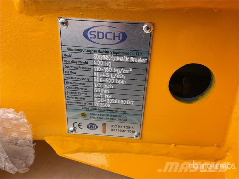 SDCH 680 Martillo Hidraulico (Sin Usar) / Hydrauli Hammers / Breakers
