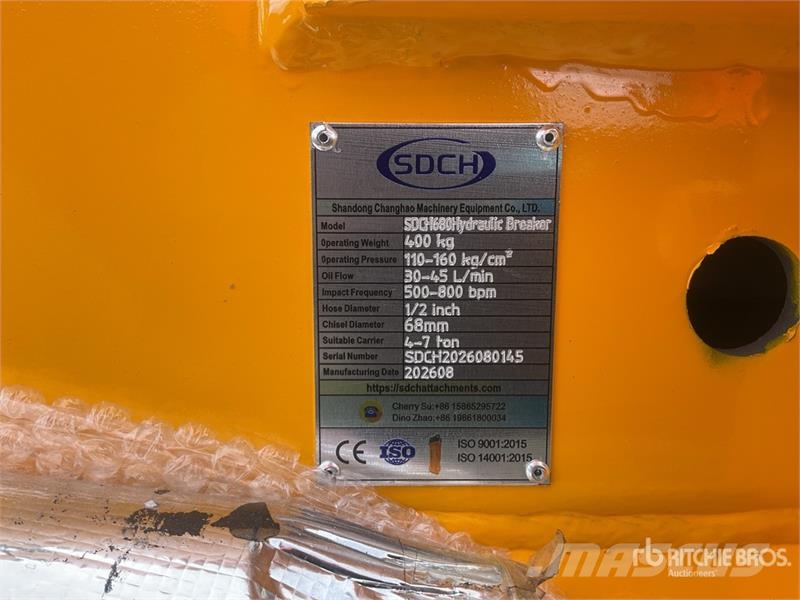  SDCH 680 Martillo Hidraulico (Sin Usar) / Hydrauli مطارق / كسارات