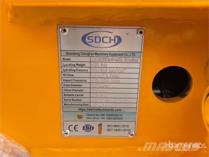 SDCH 680 Martillo Hidraulico (Sin Usar) / Hydrauli Hidrauliniai kūjai / Trupintuvai