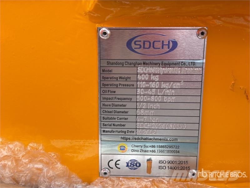 SDCH 680 Martillo Hidraulico (Sin Usar) / Hydrauli Hammers / Breakers