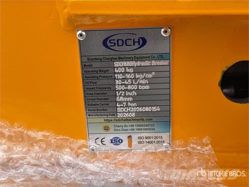 SDCH 680 Martillo Hidraulico (Sin Usar) / Hydrauli Hammers / Breakers