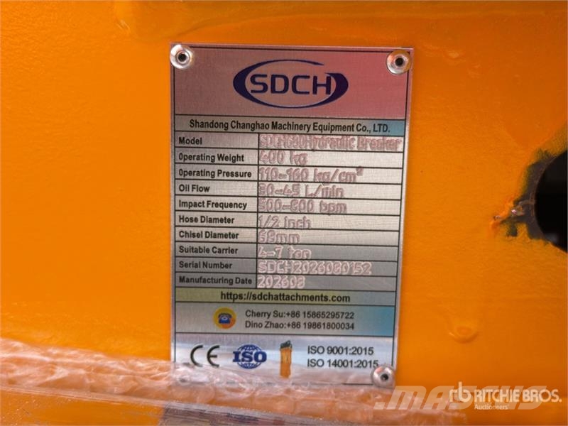 SDCH 680 Martillo Hidraulico (Sin Usar) / Hydrauli Hammers / Breakers