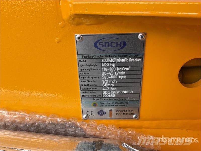 SDCH 680 Martillo Hidraulico (Sin Usar) / Hydrauli Hidrauliniai kūjai / Trupintuvai