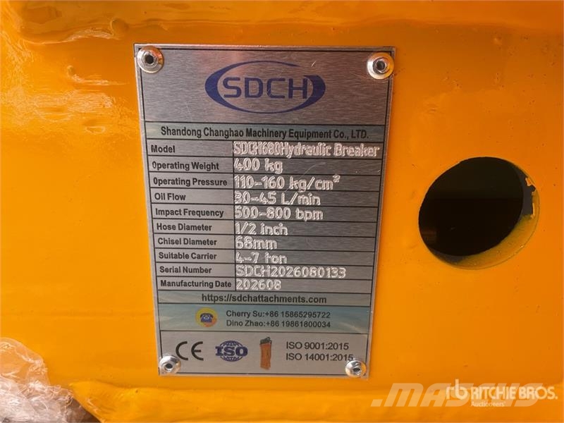  SDCH 680 Martillo Hidraulico (Sin Usar) / Hydrauli مطارق / كسارات