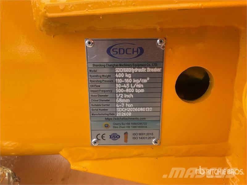  SDCH 680 Martillo Hidraulico (Sin Usar) / Hydrauli Martillos hidráulicos