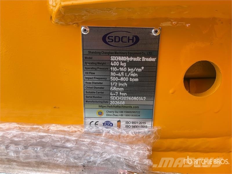 SDCH 680 Martillo Hidraulico (Sin Usar) / Hydrauli Hidrauliniai kūjai / Trupintuvai