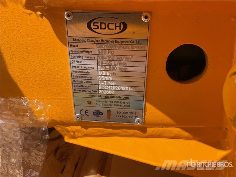SDCH 680 Martillo Hidraulico (Sin Usar) / Hydrauli Hammers / Breakers
