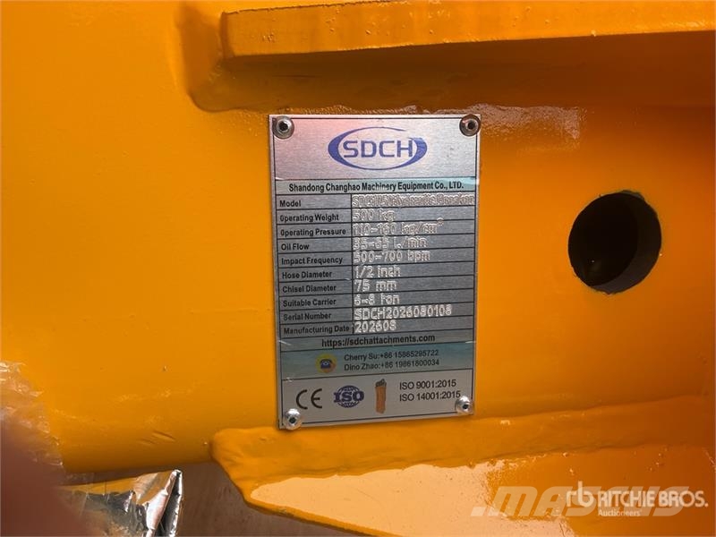  SDCH 750 Martillo Hidraulico (Sin Usar) / Hydrauli Hammer / Brecher