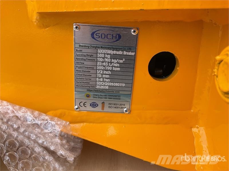 SDCH 750 Martillo Hidraulico (Sin Usar) / Hydrauli Hammers / Breakers