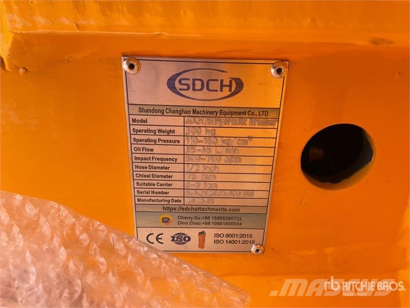  SDCH 750 Martillo Hidraulico (Sin Usar) / Hydrauli Hammers / Breakers