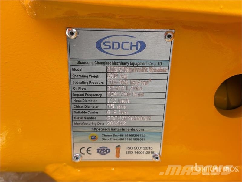 SDCH 750 Martillo Hidraulico (Sin Usar) / Hydrauli Hidrauliniai kūjai / Trupintuvai