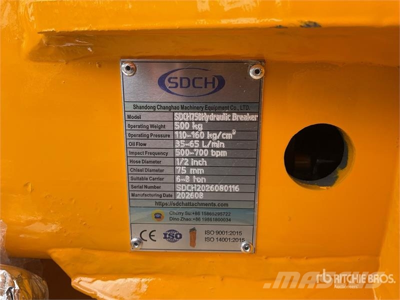  SDCH 750 Martillo Hidraulico (Sin Usar) / Hydrauli Hammers / Breakers