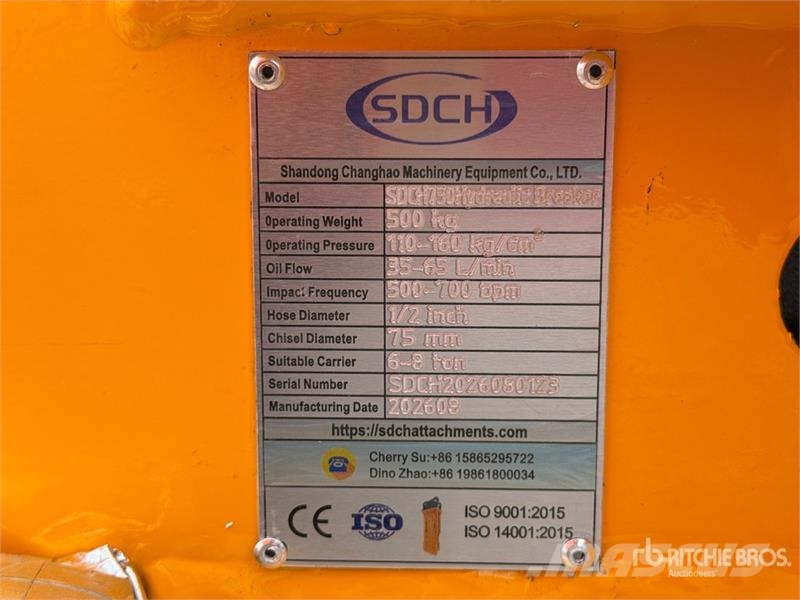  SDCH 750 Martillo Hidraulico (Sin Usar) / Hydrauli Hammers / Breakers