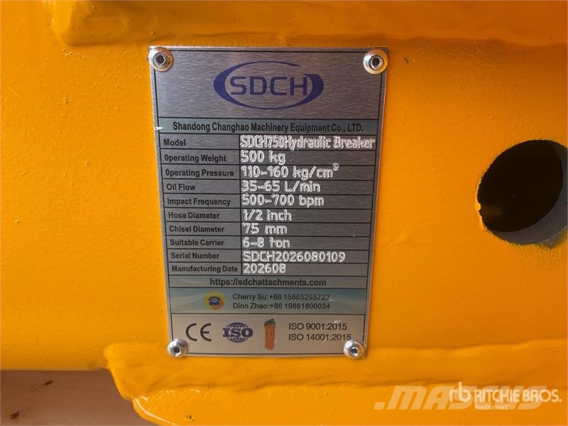 SDCH 750 Martillo Hidraulico (Sin Usar) / Hydrauli Hidrauliniai kūjai / Trupintuvai