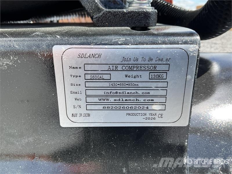 SDLANCH S60GAL Skid-Mounted 60 gal Compresor de Ai Kompressorer
