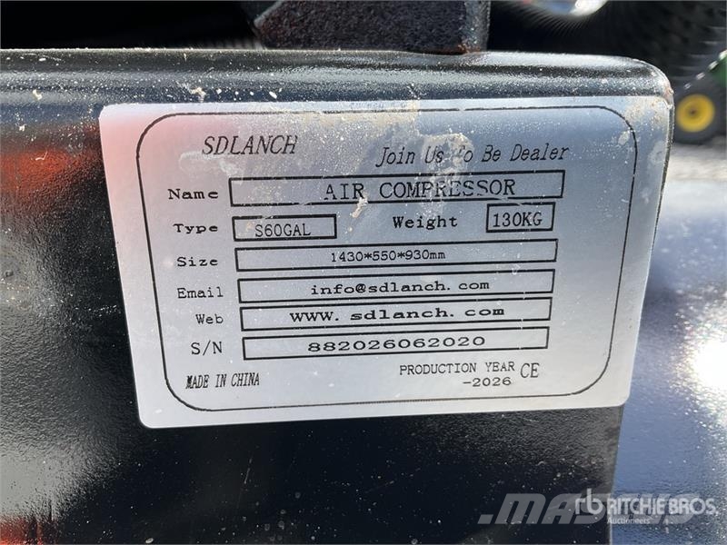 SDLANCH S60GAL Skid-Mounted 60 gal Compresor de Ai Kompressorer