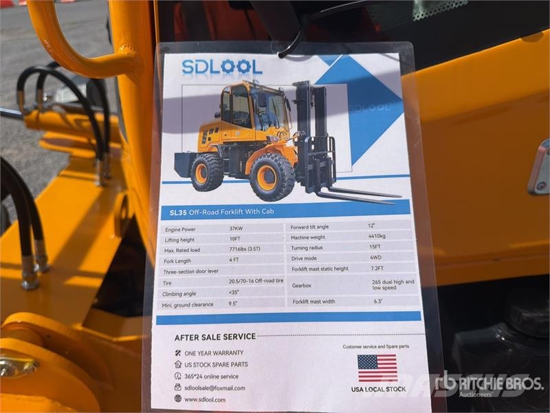  SDLOOL 35 7700 lb 4x4 Montacargas Todo Terreno (Si Terenski viličar