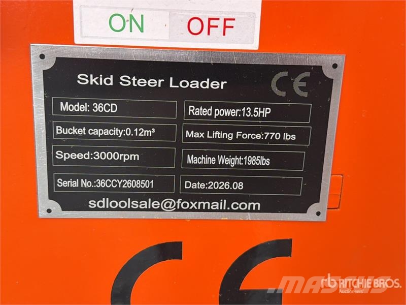  SDLOOL 36CD Mini Minicargador (Sin Usar) / Mini Co Minicargadoras