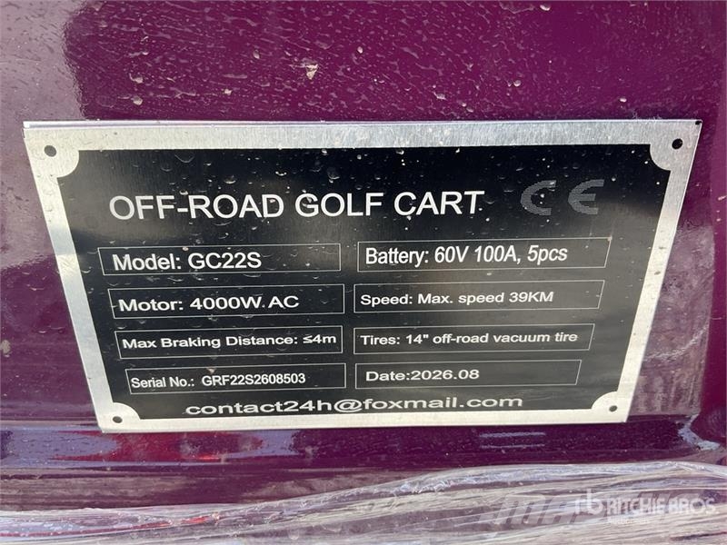  SDLOOL GC22S Electric Carro de Golf (Sin Usar) / G عربات الجولف