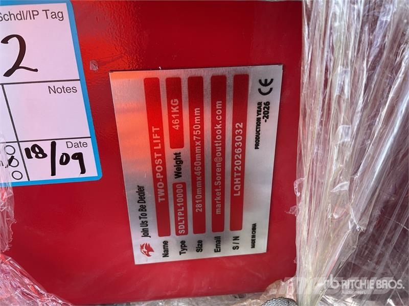 SDLTPL10000 2 Post 10000 lb Elevador de Autos de D Građevinarstvo – ostalo