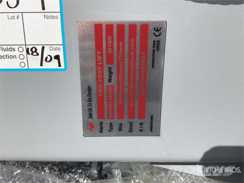 SDLTPL10000 2 Post 10000 lb Elevador de Autos de D Građevinarstvo – ostalo