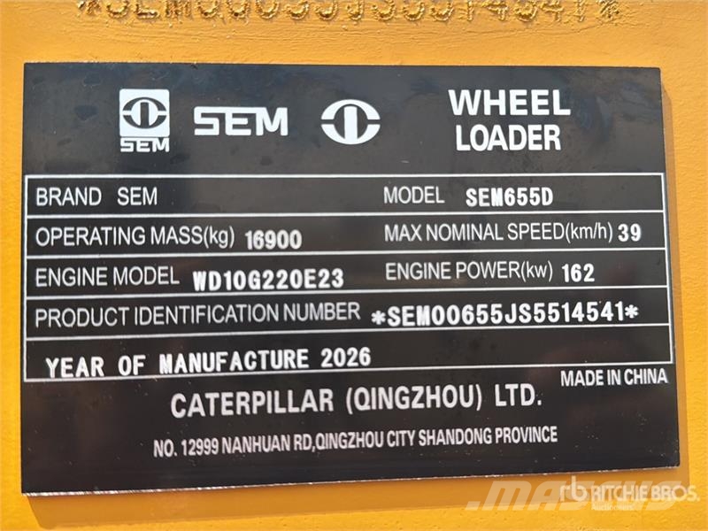 SEM 655D Cargador sobre Neumaticos (Sin Usar) / Wheel Wheel loaders