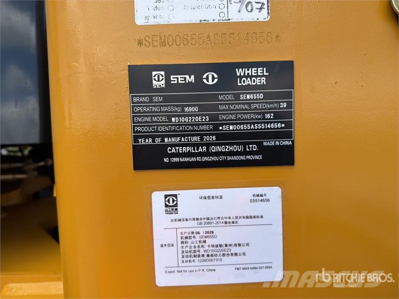 SEM 655D Cargador sobre Neumaticos (Sin Usar) / Wheel Wheel loaders