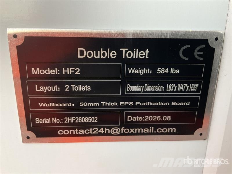 SKLP HF2 6 ft 10 in x 3 ft 7 in 2 Person Baño Port Ostale komponente