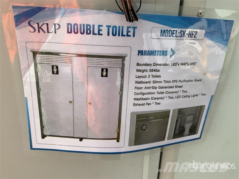 SKLP HF2 6 ft 10 in x 3 ft 7 in 2 Person Baño Port Ostale komponente
